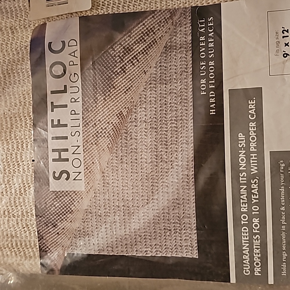 Area Rug PAD for Hardwood Floor Shiftloc 9x12 Ft